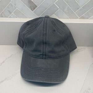 Grey distressed adjustable hat